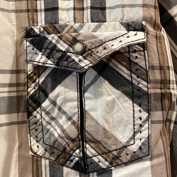 MEN’S BUCKLE BKE LONG-SLEEVE SNAP SHIRT. SIZE XL - Picture 4 of 4